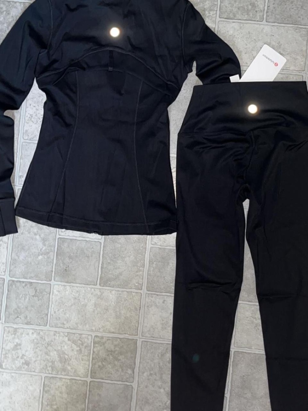 lululemon athletica Black Athletic Jacket & High-Rise Leggings Set - Picture 2 of 2